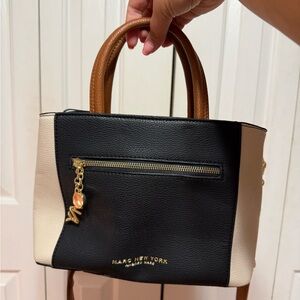Marc New York Black and Tan Satchel